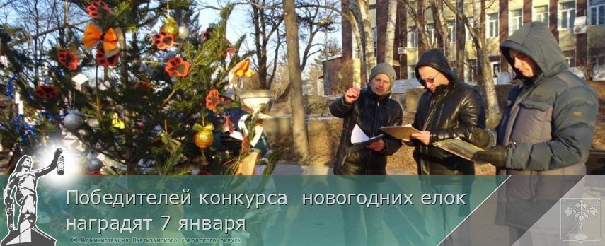 Победителей конкурса  новогодних елок наградят 7 января